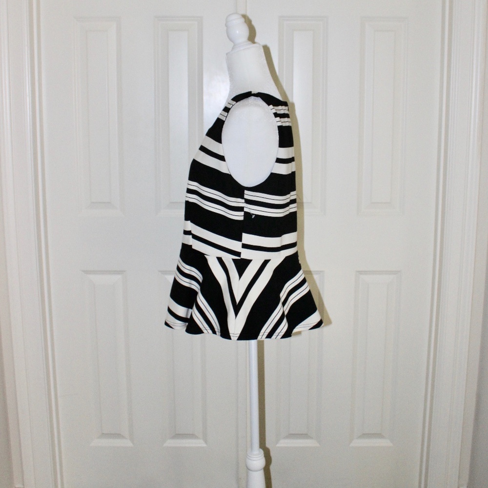 INC Elegant striped peplum top - NWT - Picture 5 of 8
